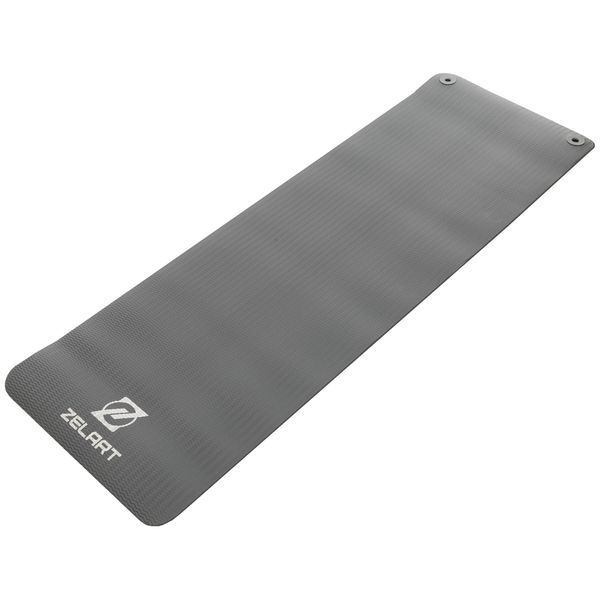 Килимок для фітнесу та спорту з люверсами для зберігання Zelart FI-2264 183x65x0,6см темно-сірий FI-2264 фото
