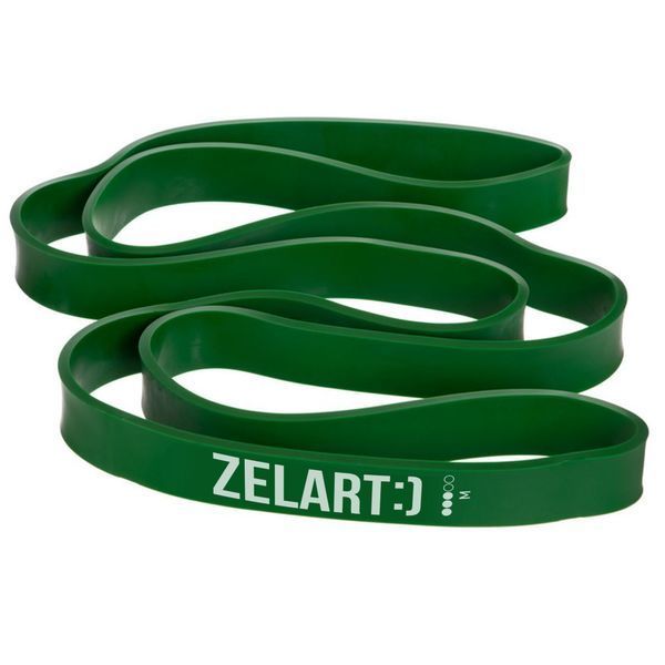 Резина петля для подтягиваний и тренировок лента силовая Zelart POWER BANDS FI-0889-3 16-39кг зеленый FI-0889-3 фото