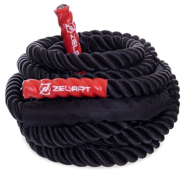 Канат для кроссфита Combat Battle Rope Zelart FI-2597-12 12м черный FI-2597-12 фото