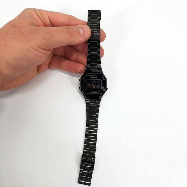 Часы наручные мужские SKMEI 1647BK, оригинальные мужские часы, противоударные часы для военнослужащих ws46797 фото