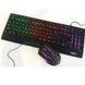 Клавиатура+мышка UKC с LED подсветкой от USB M-710, клавиатура игровая с подсветкой и мышкой ws13218 фото 3