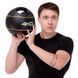 Медбол мяч медицинский двуручный с хватами Zelart TA-7827-4 вес-4кг d-25см черный-желтый TA-7827-4 фото 8