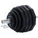 Блини диски поліуретанові 2 Handle металева втулка LiveUp LP8023-5 o51мм 5кг чорний LP8023-5 фото 7