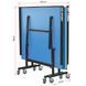 Стол для настольного тенниса GSI-Sport Indoor Profi-200 MT-0695 синий MT-0695 фото 6