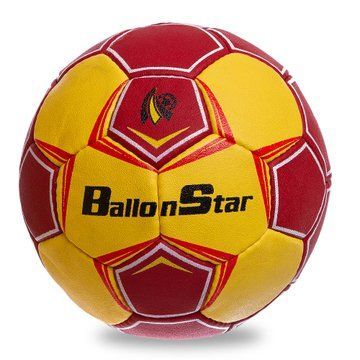 Мяч гандбольный BALLONSTAR HB-62 размер 1 красный-желтый HB-62 фото