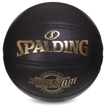 Мяч баскетбольный SPALDING NEVERFLAT ELITE 76991Y размер 7 черный 76991Y фото