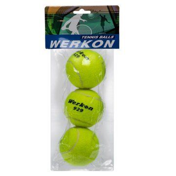 М'ячі для великого тенісу Werkon 9575 3шт салатовий 9575 фото