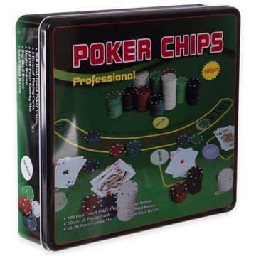 Набор для покера в металлической коробке Professional Poker chips SP-Sport IG-3006 500 фишек IG-3006 фото