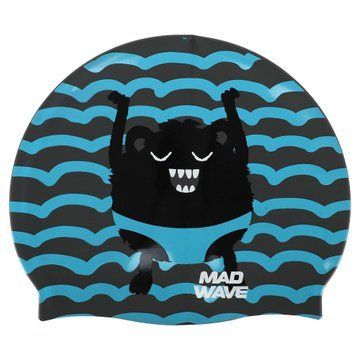 Шапочка для плавания силиконовая юниорская MadWave Junior MONSTER M057309 цвета в ассортименте M057309 фото