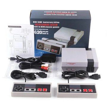 Игровая приставка GAME NES 620 / 7724 два джойстика 620 встроенных игр 8bit Av-Выход, приставки денди ws16781 фото
