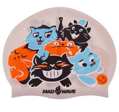 Шапочка для плавания силиконовая юниорская CATS M057810 цвета в ассортименте M057810 фото