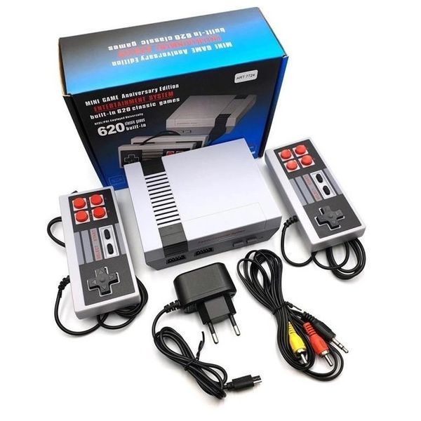 Игровая приставка GAME NES 620 / 7724 два джойстика 620 встроенных игр 8bit Av-Выход, приставки денди ws16781 фото