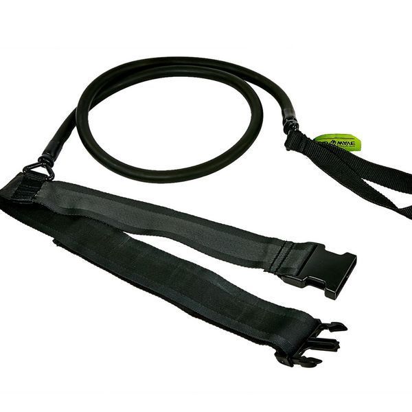 Трос эластичный с поясом MadWave SHORT BELT M077104 длина-1,15м цвета в ассортименте 3,6-10,8 кг M077104 фото