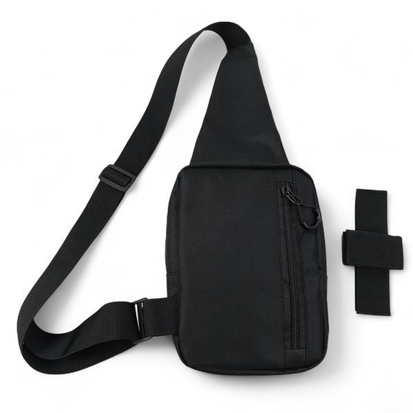 Тактична чоловіча сумка з кобурою Cordura 1000D &ndash; 6 кишень, чорна ws12228 фото