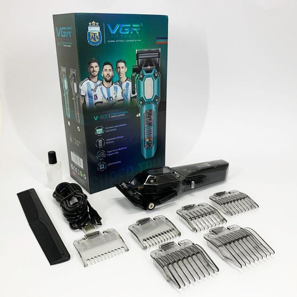 Аккумуляторная машинка для стрижки VGR V-600. Цвет: черный ws17347 фото