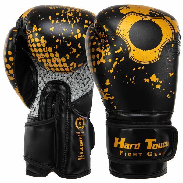 Перчатки боксерские детские на липучке PU HARD TOUCH BO-8468 2-8 унций цвета в ассортименте 8 унции BO-8468 фото