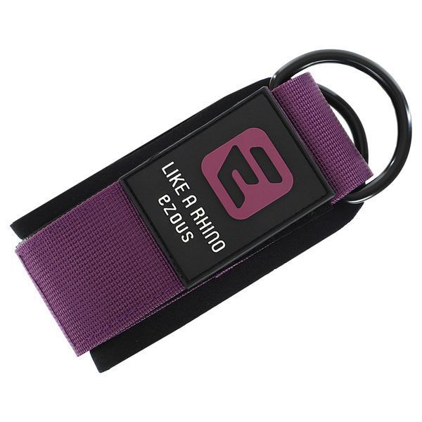 Лямка для ніг TRAINING ANKLE STRAPS 3.0 EZOUS H-04 1шт чорний-фіолетовий H-04 фото