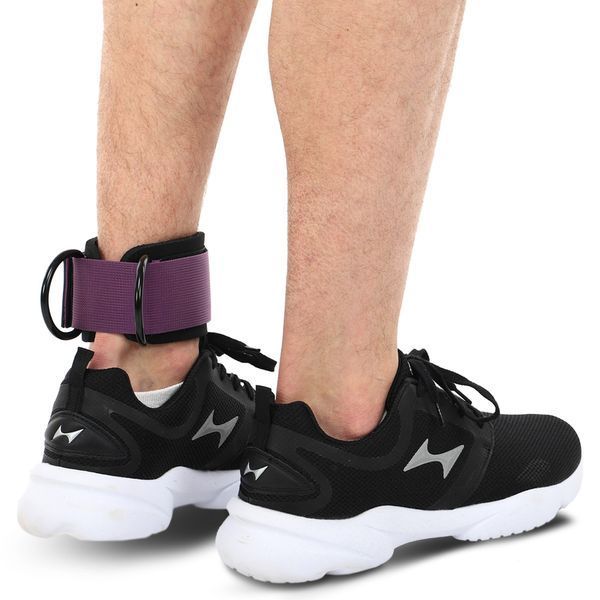 Лямка для ніг TRAINING ANKLE STRAPS 3.0 EZOUS H-04 1шт чорний-фіолетовий H-04 фото