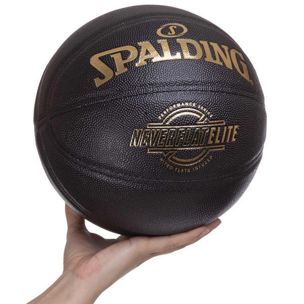 Мяч баскетбольный SPALDING NEVERFLAT ELITE 76991Y размер 7 черный 76991Y фото