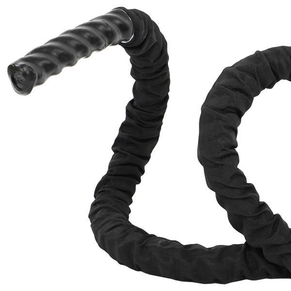Канат для кроссфита в защитном рукаве Combat Battle Rope Zelart FI-5719-9 9м черный FI-5719-9 фото