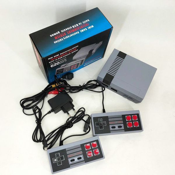Игровая приставка GAME NES 620 / 7724 два джойстика 620 встроенных игр 8bit Av-Выход, приставки денди ws16781 фото