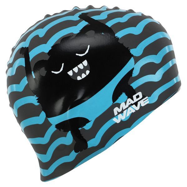 Шапочка для плавания силиконовая юниорская MadWave Junior MONSTER M057309 цвета в ассортименте M057309 фото