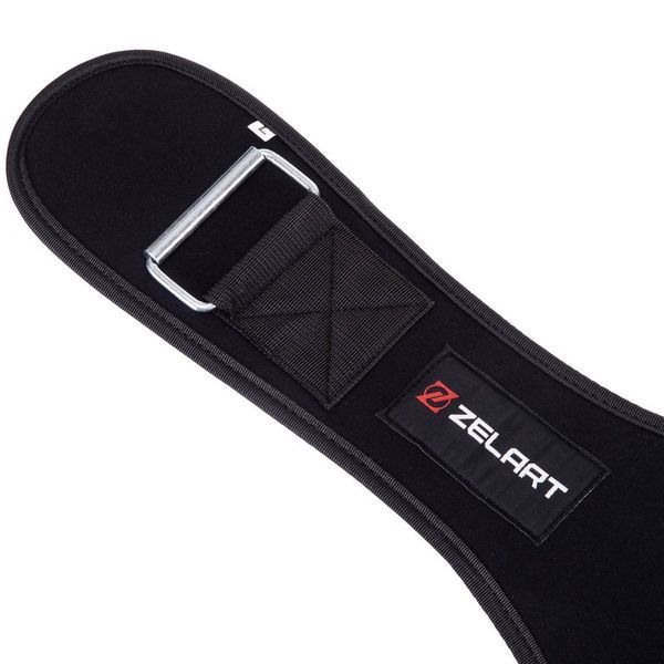 Пояс атлетичний текстильний ZELART SB-165406 спинка-19см розмір-XS-XXL чорний SB-165406 фото
