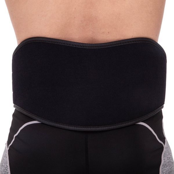 Пояс атлетичний текстильний ZELART SB-165406 спинка-19см розмір-XS-XXL чорний SB-165406 фото