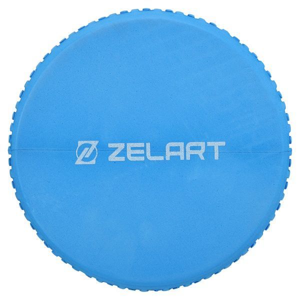 Ролер масажний циліндр цільний 30см Zelart FI-7692-30 синій FI-7692-30 фото