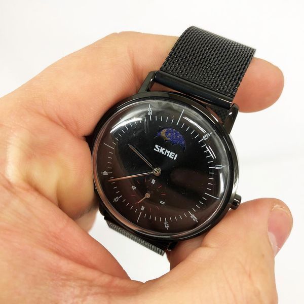 Часы наручные мужские SKMEI 9245BK, мужские часы стильные часы на руку, оригинальные мужские часы ws97726 фото