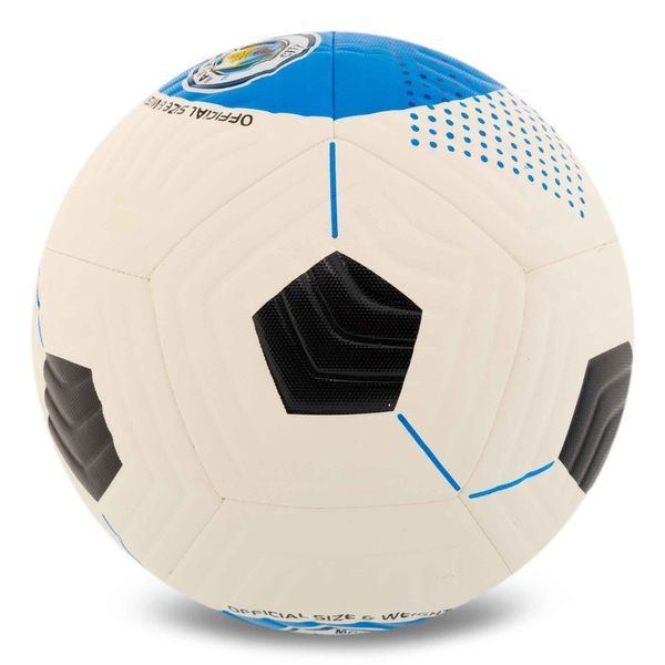 М'яч футбольний HYBRID BALLONSTAR MANCHESTER CITY FB-7944 №5 PU білий-блакитний FB-7944 фото