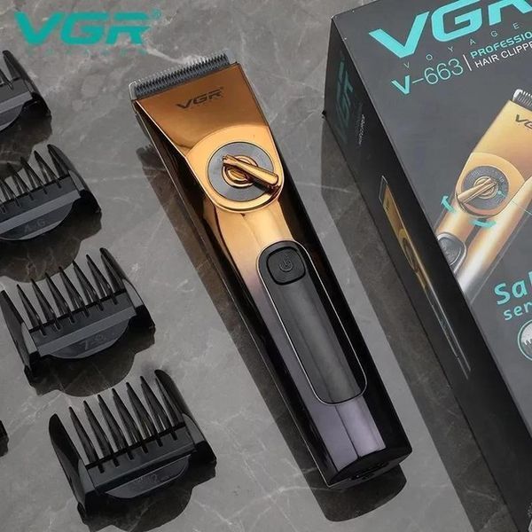 Професійна бездротова машинка для стрижки VGR V-663 тример для волосся, бороди та вусів ws66312 фото