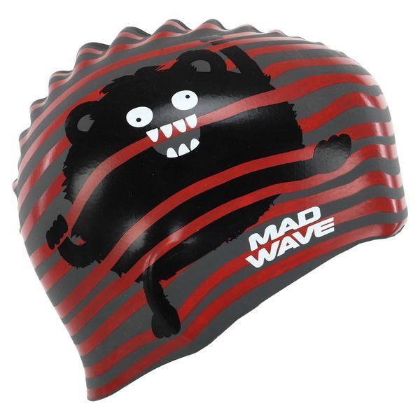 Шапочка для плавания силиконовая юниорская MadWave Junior MONSTER M057309 цвета в ассортименте M057309 фото