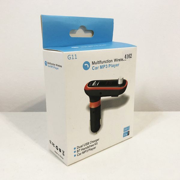 FM Трансмиттер в машину SmartUS G11 BT ФМ модулятор автомобильный. Цвет: синий ws96453-2 фото