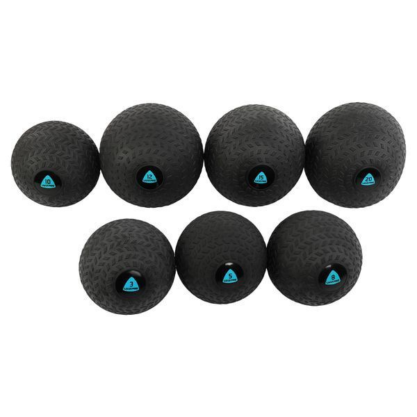 Слембол м'яч набивний для кросфіту та фітнесу Slam Ball LiveUp LP8105-20 20кг чорний LP8105-20 фото