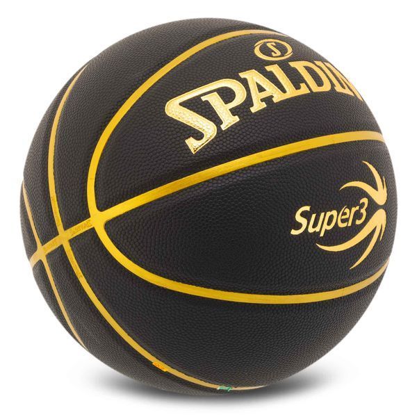 М'яч баскетбольний SPALDING SUPER3 77749Y розмір 7 чорний 77749Y фото