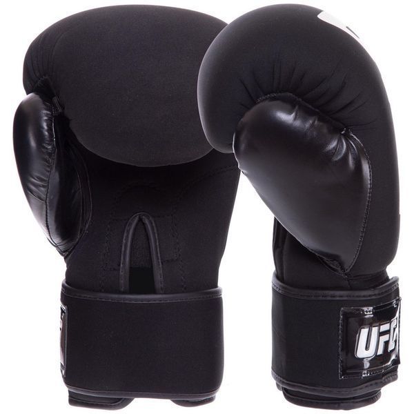 Перчатки боксерские на липучке неопреновые UFC PRO Washable UHK-75007 S-M черный UHK-75007 фото