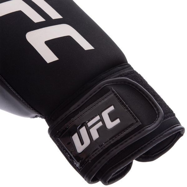 Перчатки боксерские на липучке неопреновые UFC PRO Washable UHK-75007 S-M черный UHK-75007 фото