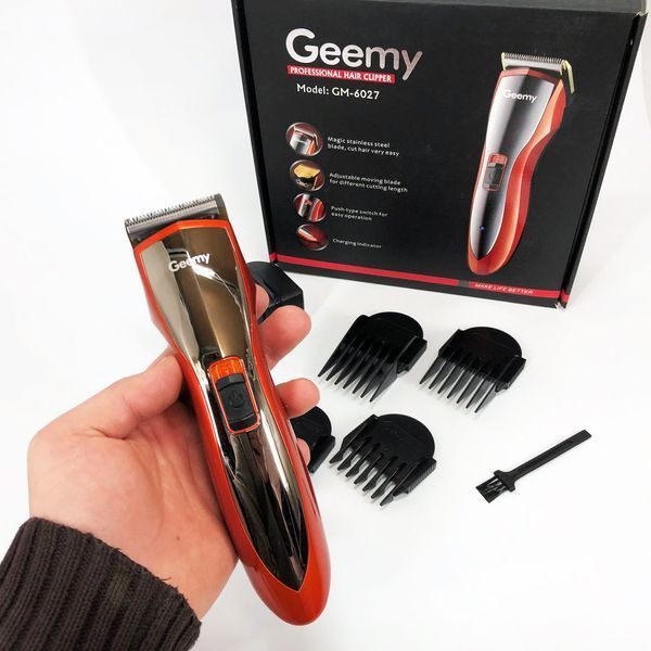 Машинка для стрижки волос Pro Gemei GM-6027, Хороший беспроводной триммер, Практичная машинка ws43416 фото