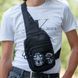 Тактична чоловіча сумка з кобурою Cordura 1000D &ndash; 6 кишень, чорна ws12228 фото 4