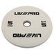 Бамперні диски гумові Bumper Plates LiveUp LP8332-5 o50.5мм 5кг білий LP8332-5 фото 1