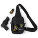 Тактична чоловіча сумка з кобурою Cordura 1000D &ndash; 6 кишень, чорна ws12228 фото 15