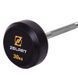 Штанга неразборная с фиксированным весом прямая обрезиненная Zelart Rubber Coated Barbell TA-2685-30 длина-95см 30кг черный TA-2685-30 фото 3