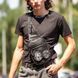 Тактична чоловіча сумка з кобурою Cordura 1000D &ndash; 6 кишень, чорна ws12228 фото 12