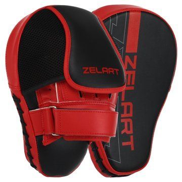 Лапа боксерская изогнутая тренировочная PU ZELART BO-9057 26x19,5x8см 2штуки цвета в ассортименте BO-9057 фото