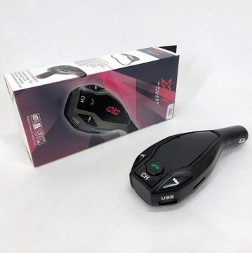 Автомобильный трансмиттер FM MOD. X7 BT модулятор Bluetooth Золотой, ФМ модулятор в машину. Цвет: черный ws15595-2 фото