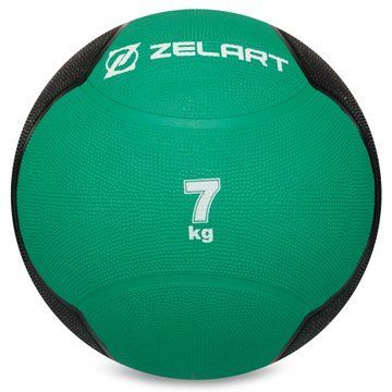 Медбол мяч медицинский Medicine Ball Zelart FI-5121-7 7кг зеленый-черный FI-5121-7 фото