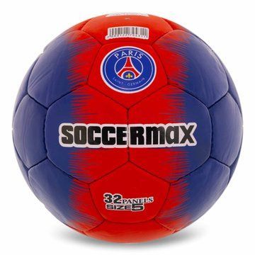 Мяч футбольный SOCCERMAX PARIS SAINT-GERMAIN FB-0047-823 №5 PU темно-синий-красный FB-0047-823 фото