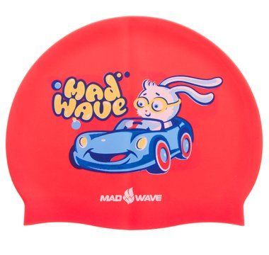 Шапочка для плавания силиконовая юниорская BUNNY M057812000W красный M057812000W фото