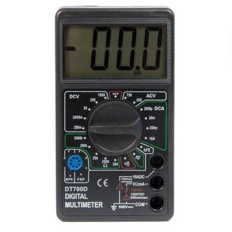 Цифровой мультиметр Digital Tech DT700D большой дисплей (со звуком), мультиметр с защитой ws28459 фото